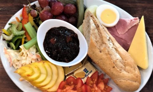 ploughmans lunch at the anchor in exebridge
